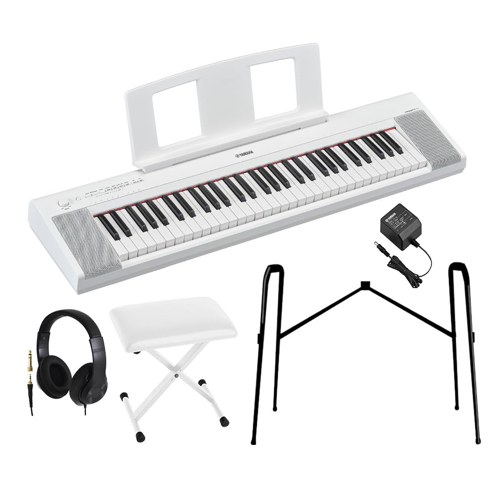 Amazon | YAMAHA NP-15 キーボード 61鍵盤 ヤマハ (WH ヘッドホン